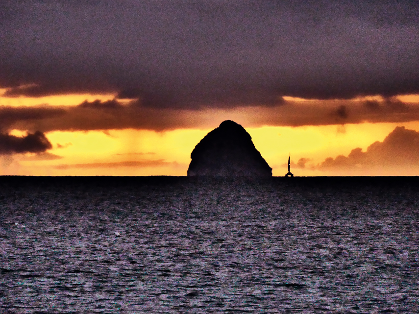 Coucher de soleil sur le Diamant