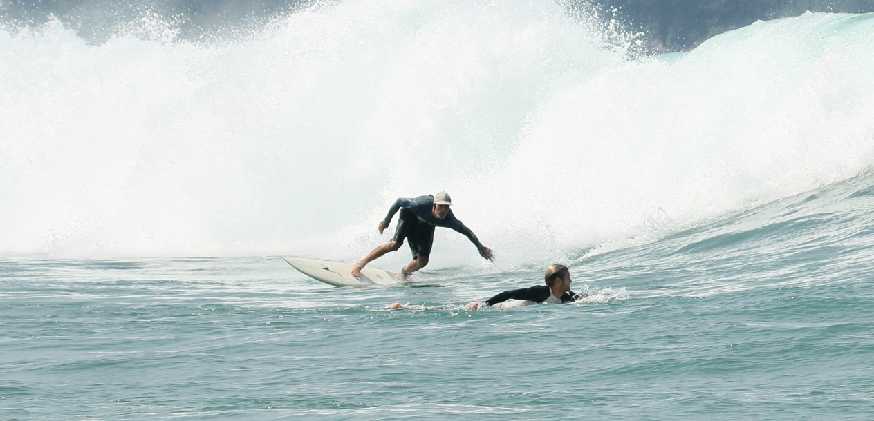 L'objectif était de trouver de bons spots de surf…