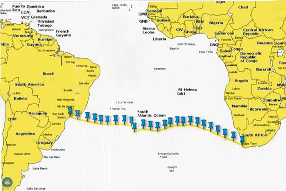 Transat entre Afrique et Brésil