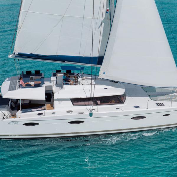 Le Victoria 67: ligne équilibrée, belles proportions, Un joli catamaran !