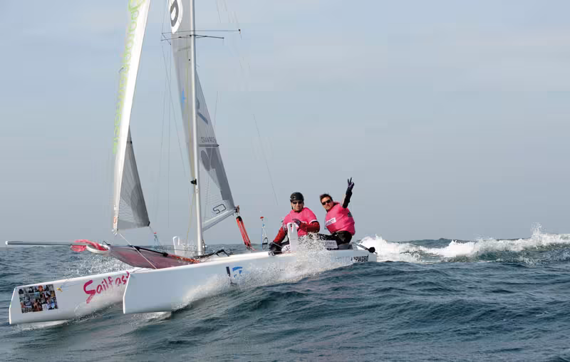 Transmanche en catamaran de sport
