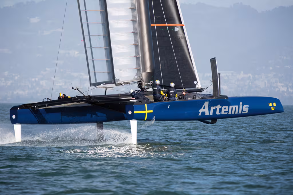 America's Cup - Les nouveaux AC 45 naviguent l'un contre l'autre