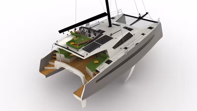 Catamaran de voyage
