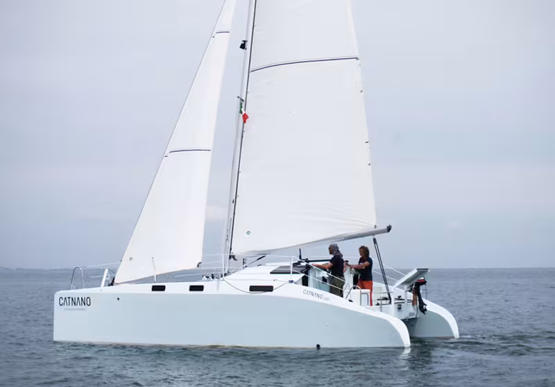Le catamaran Catnano, un vrai croiseur pour naviguer loin.