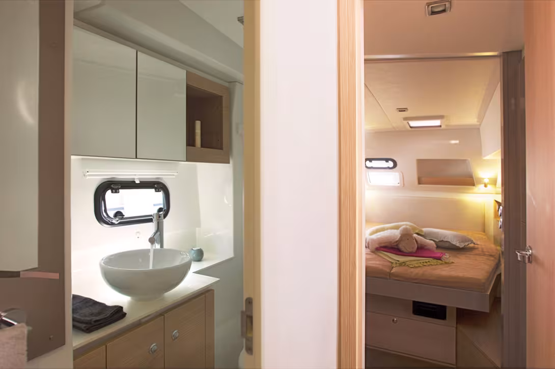 Les Bali sont de beaux catamarans, et on apprécie la qualité des matériaux et de la finition…
