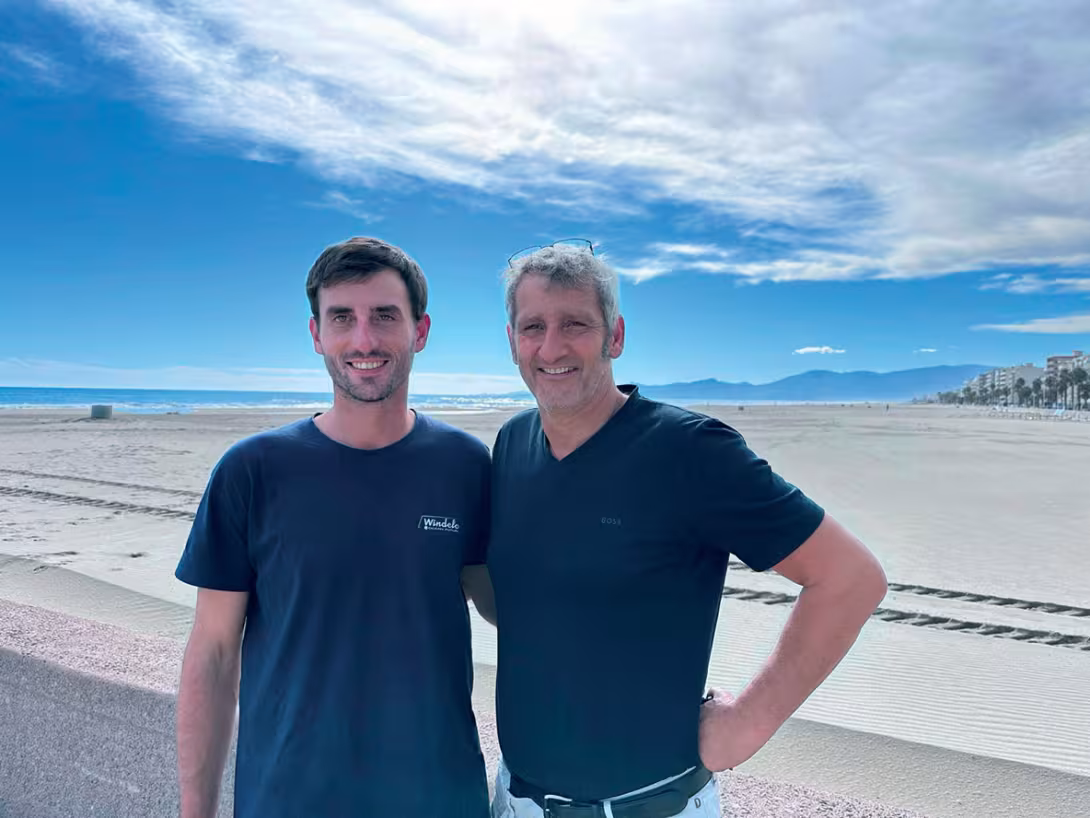 Gautier et son père Olivier Kauffmann. Deux marins-entrepreneurs passionnés d’écoresponsabilité.